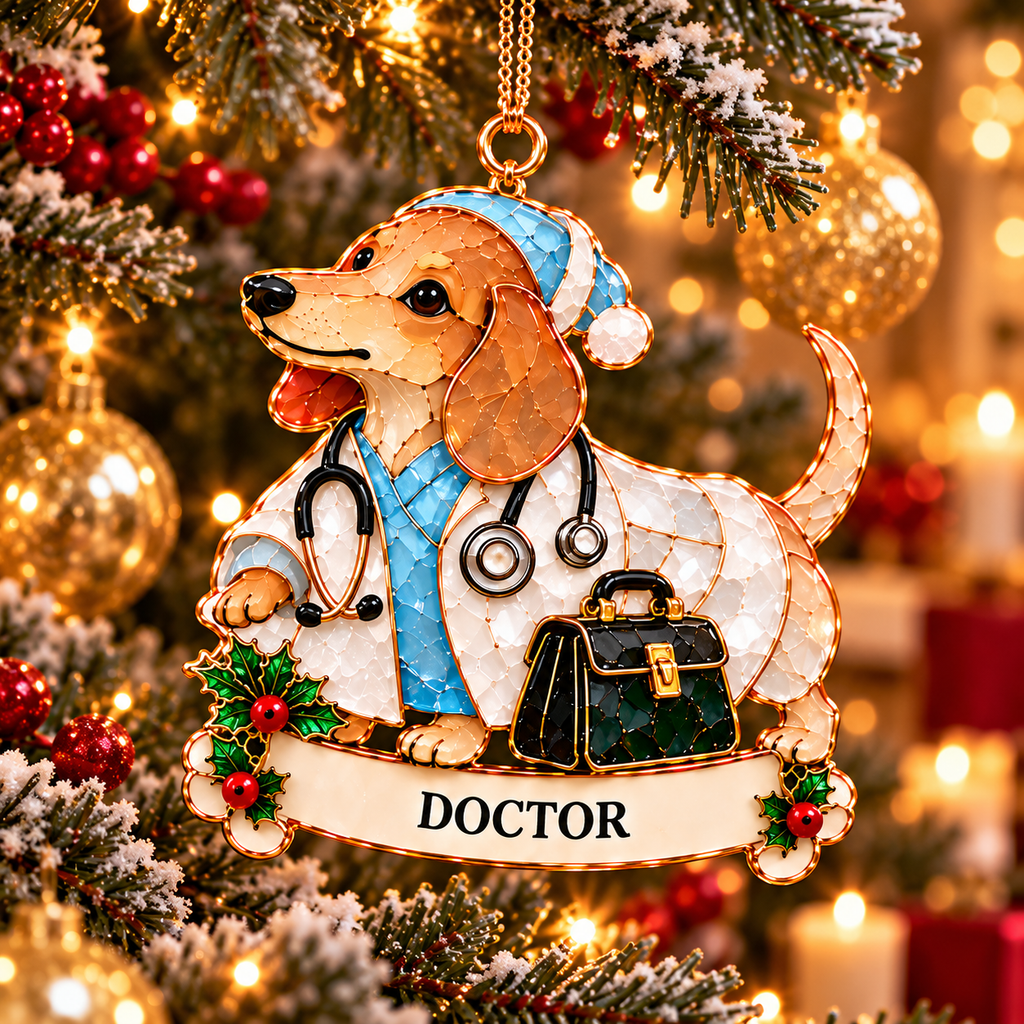 Christmas Career Dachshund Ornaments