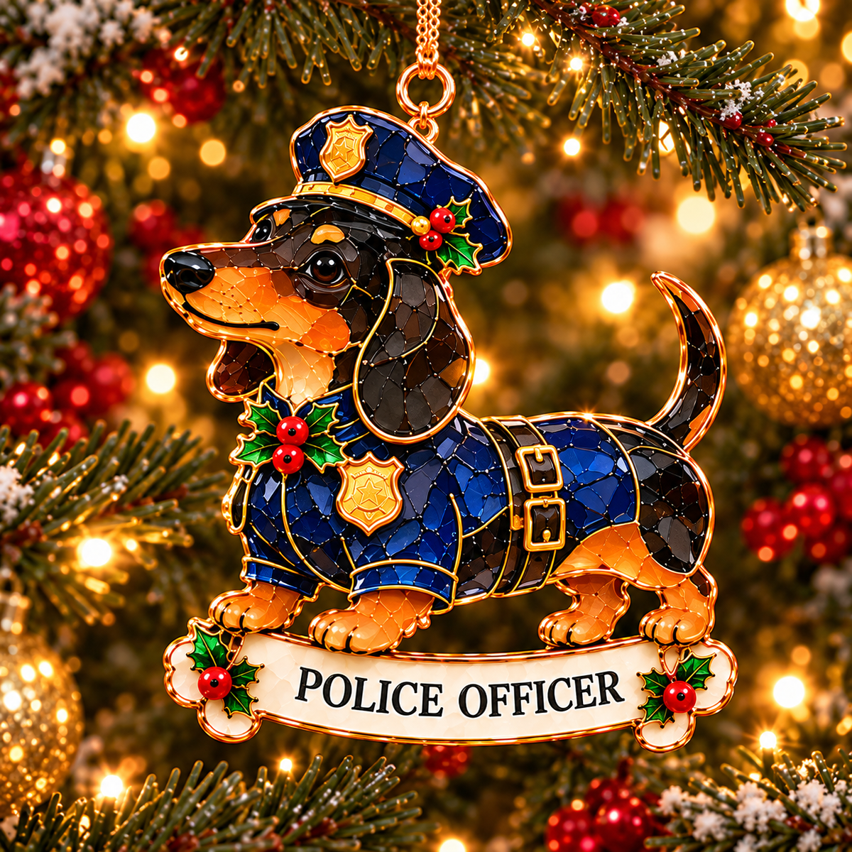 Christmas Career Dachshund Ornaments