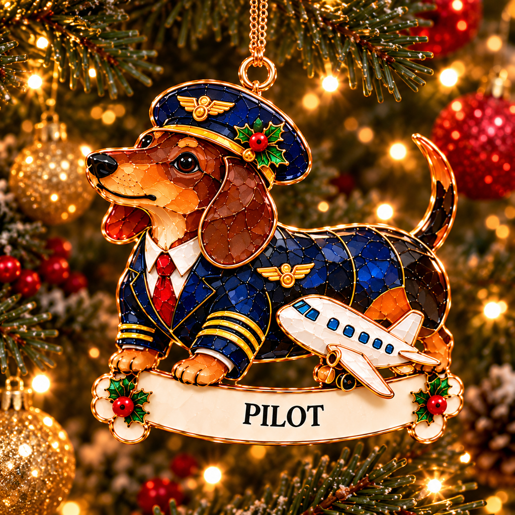 Christmas Career Dachshund Ornaments