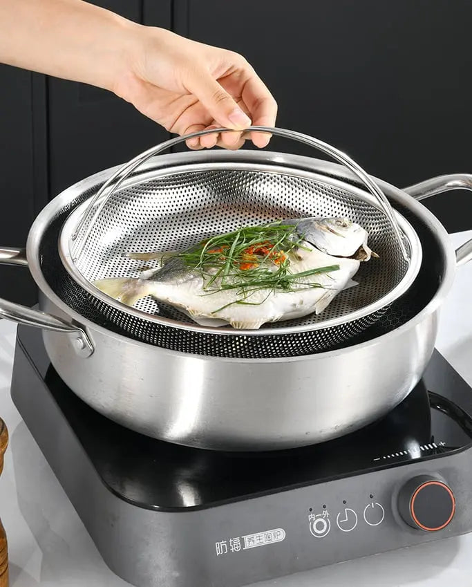 Sikunuo | Stainless steel steam insert with handle