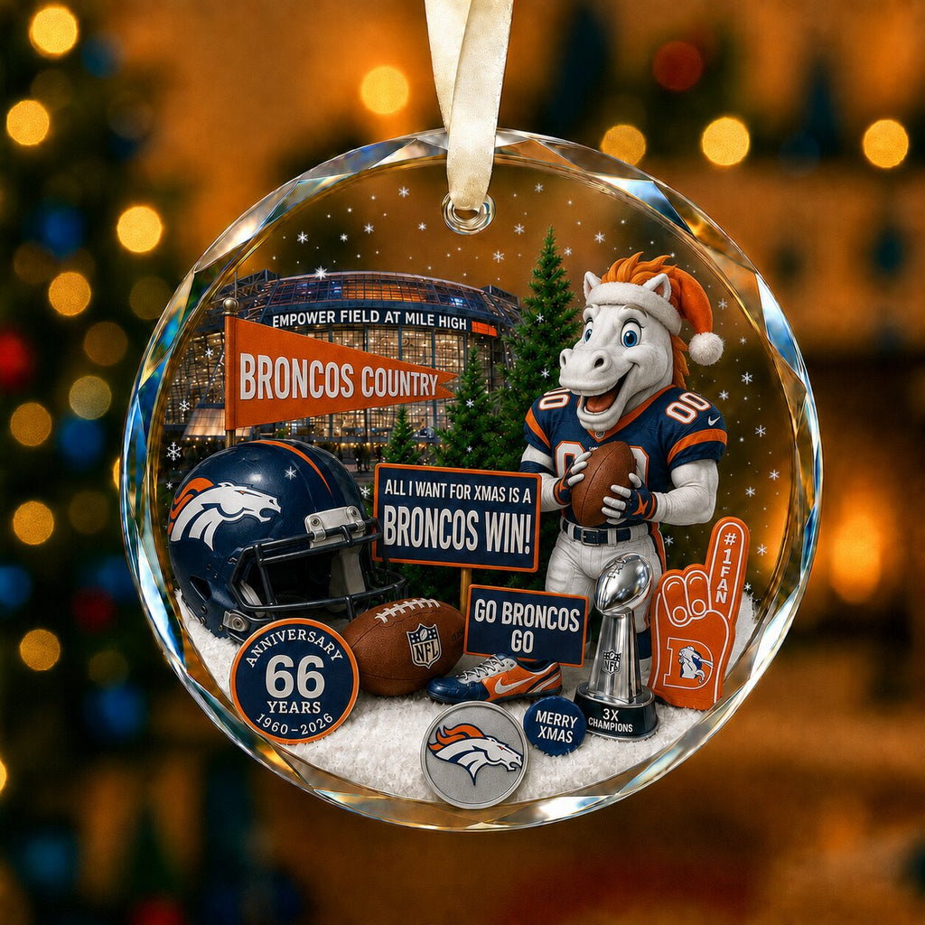 Football Team Acrylic Christmas Ornament