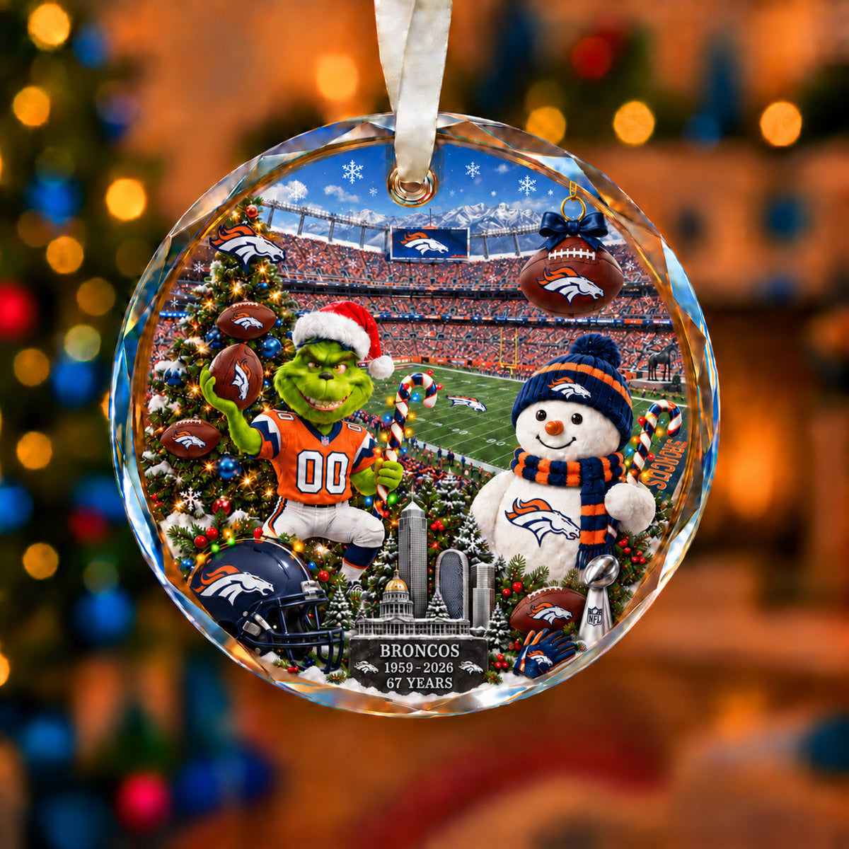 Football Teams Christmas Ornament – Acrylic Keepsake