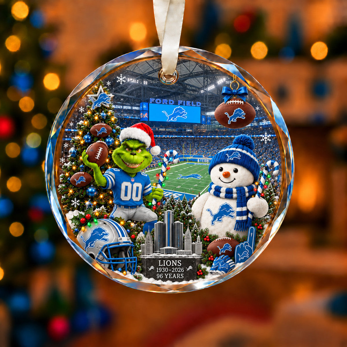 Football Teams Christmas Ornament – Acrylic Keepsake