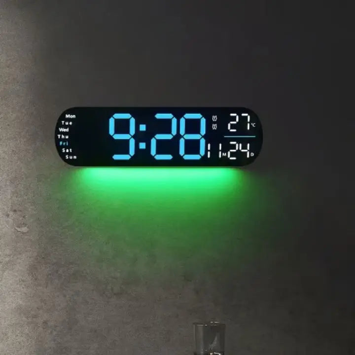 Sikunuo | Digital Wall Clock Large LED Display with Remote Control