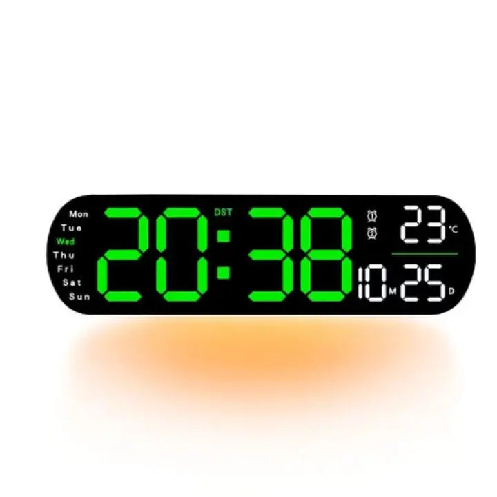 Sikunuo | Digital Wall Clock Large LED Display with Remote Control