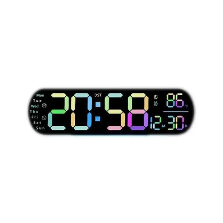 Sikunuo | Digital Wall Clock Large LED Display with Remote Control