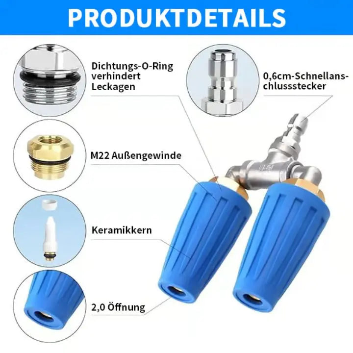 Sikunuo | Double Turbo Nozzle – Maximum Cleaning Performance for High-Pressure Cleaners