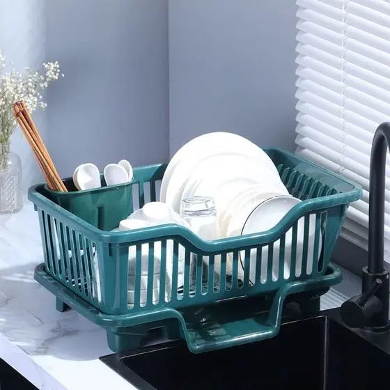 Sikunuo | Double-layer drying rack for dishes and cutlery – Space-saving solution