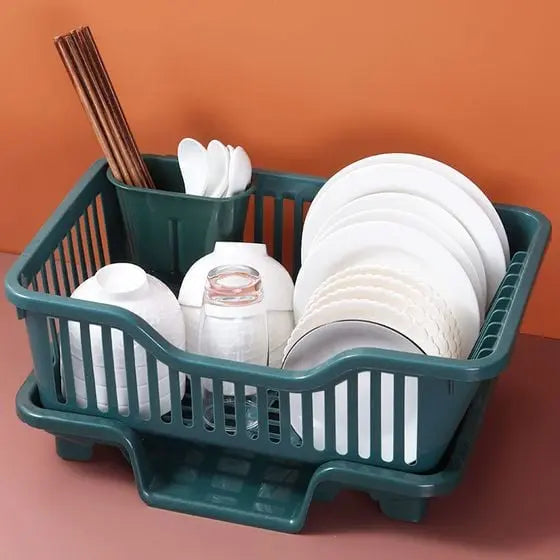 Sikunuo | Double-layer drying rack for dishes and cutlery – Space-saving solution
