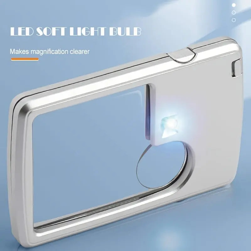 Sikunuo | Double Lens Magnifier with LED Lighting – Compact and Pocket-Friendly