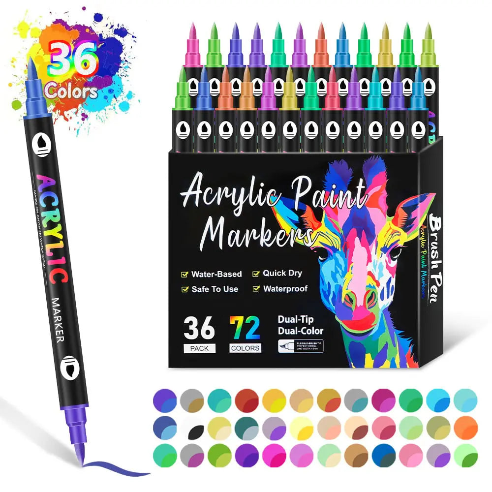 Sikunuo | Double-sided acrylic marker – For creative projects & gifts
