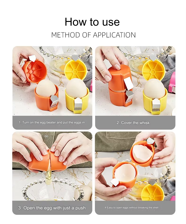 Sikunuo | Easy Egg Shell Opener Kitchen Gadget Tool