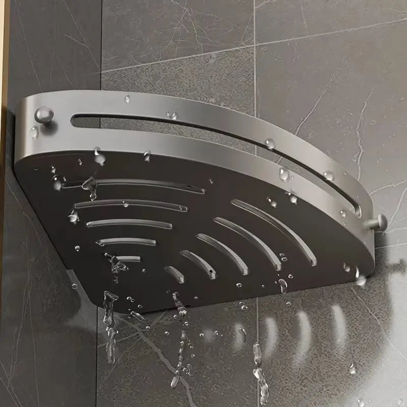 Sikunuo | Corner Shower Shelf – Space-saving Wall Storage for Your Bathroom