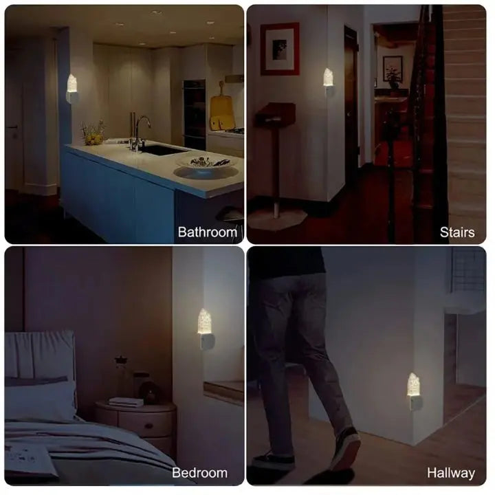 Sikunuo | Corner Night Light with Motion Sensor – Wireless LED Light with Shock PRedection
