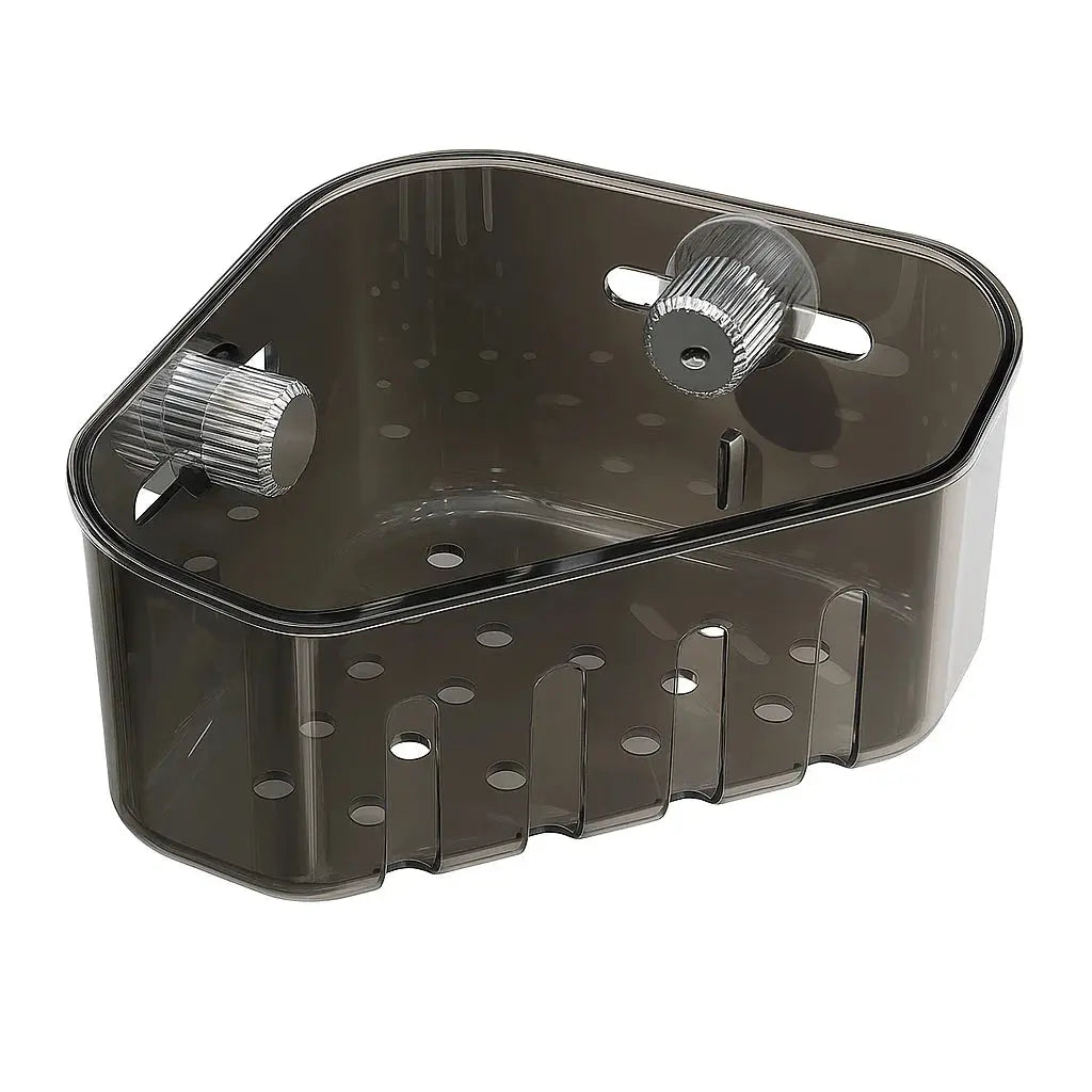Sikunuo | Corner shelf with suction cup – Drill-free & space-saving