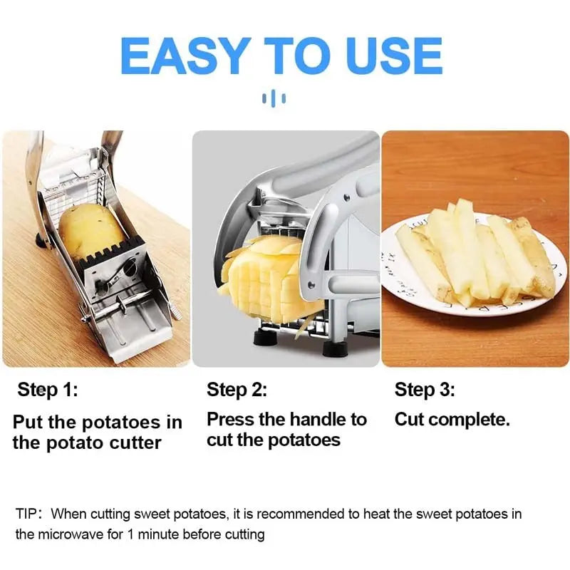 Sikunuo | Stainless Steel Fry Cutter – For homemade fries in top quality