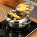 Sikunuo | Stainless Steel Frying Pan with Thermometer & Draining Rack