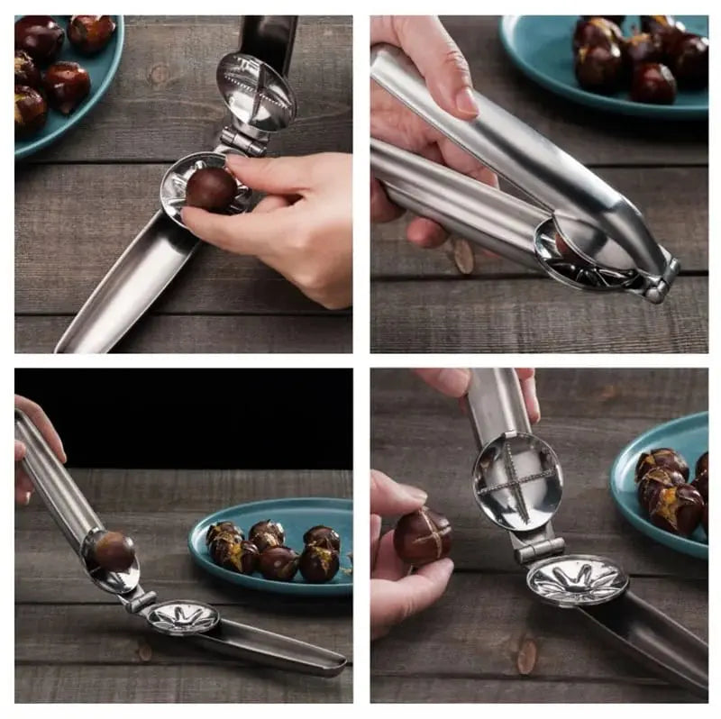 Sikunuo | Stainless Steel Chestnut Peeler for Easy Shelling