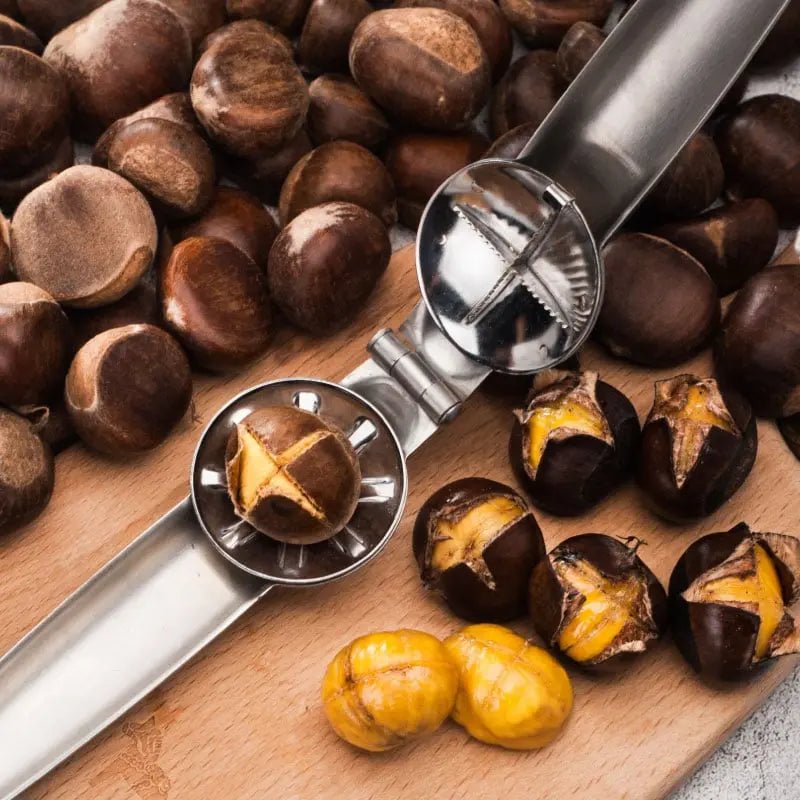 Sikunuo | Stainless Steel Chestnut Peeler for Easy Shelling