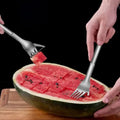Sikunuo | Stainless Steel Watermelon Cube Cutter & Serving Fork