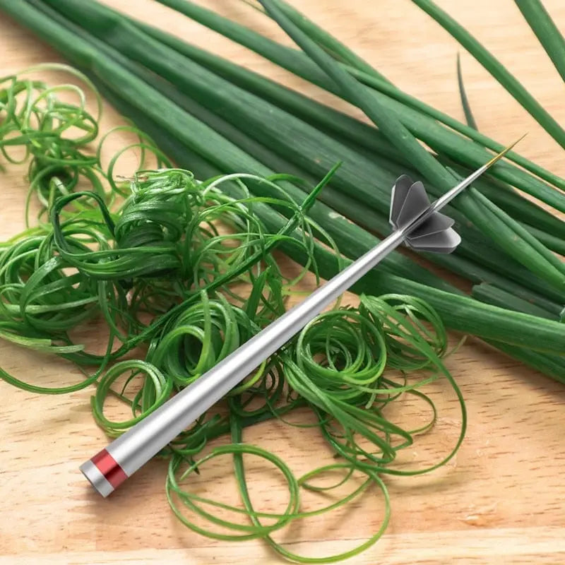 Sikunuo | Stainless Steel Onion Slicer – for even strips and decorative presentation
