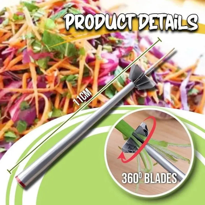 Sikunuo | Stainless Steel Onion Slicer – for even strips and decorative presentation