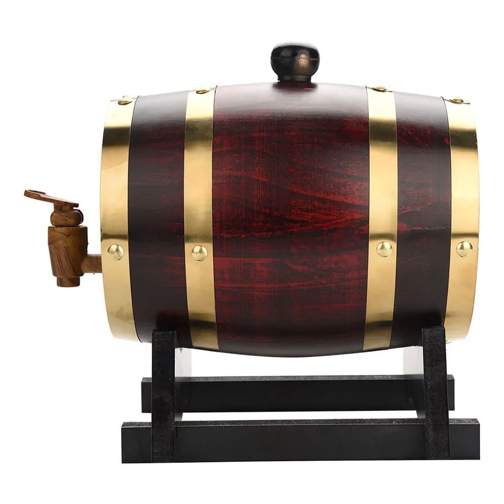 Sikunuo | Oak Barrel with Tap | High-Quality Wooden Barrel for Spirits