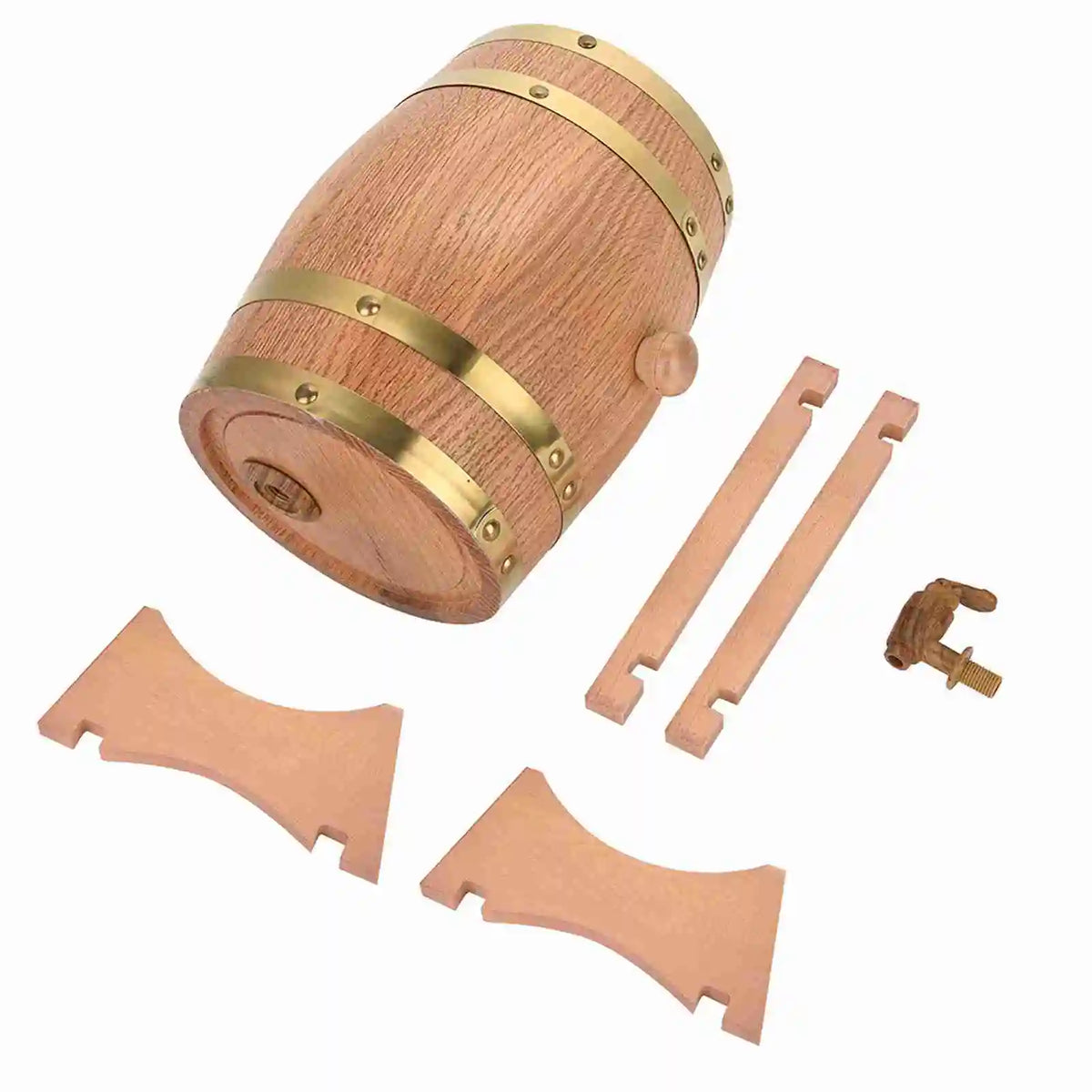 Sikunuo | Oak Barrel with Tap | High-Quality Wooden Barrel for Spirits