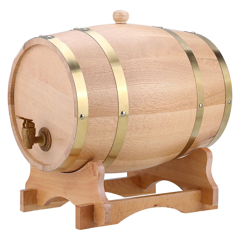 Sikunuo | Oak Barrel with Tap | High-Quality Wooden Barrel for Spirits