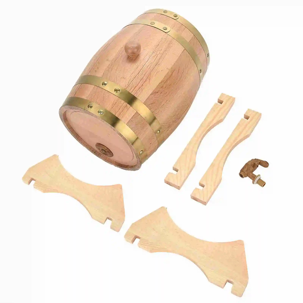 Sikunuo | Oak Barrel with Tap | High-Quality Wooden Barrel for Spirits