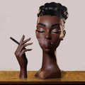 Sikunuo | Elegant Incense Holder in the Form of a Black Woman's Head