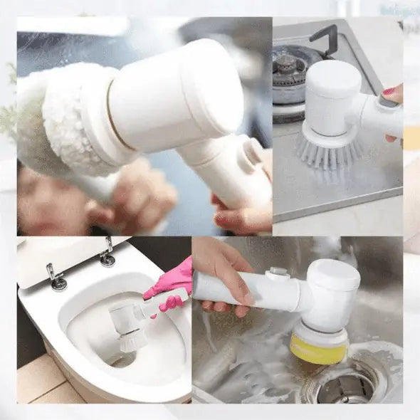 Sikunuo | Electric Redary brush with 360° brush heads for effortless cleaning