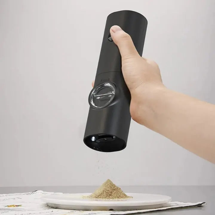 Sikunuo | Electric Salt & Pepper Mill – With LED & Adjustable Grind Size