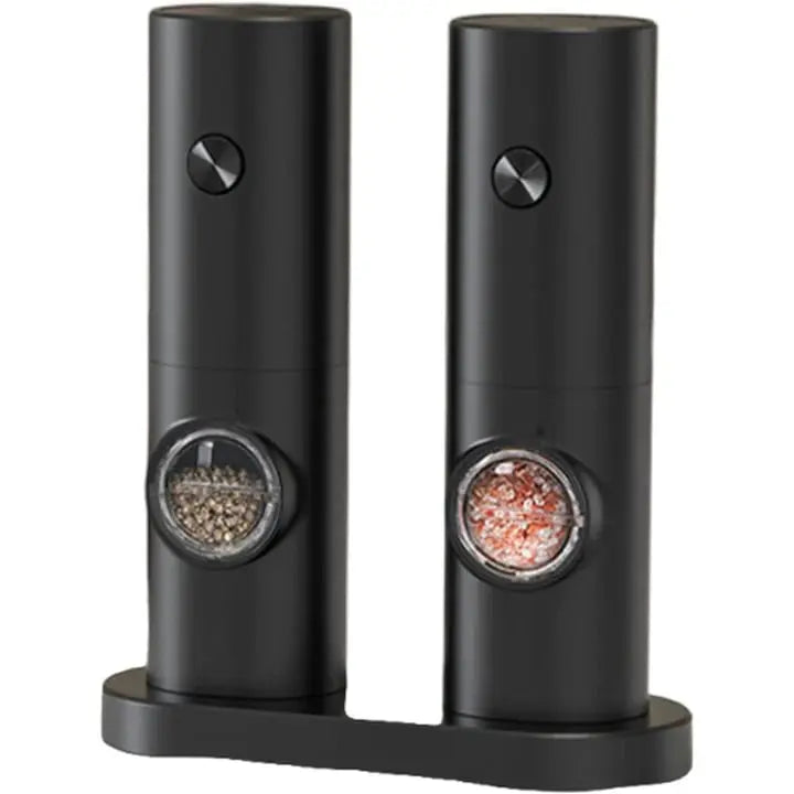 Sikunuo | Electric Salt & Pepper Mill – With LED & Adjustable Grind Size