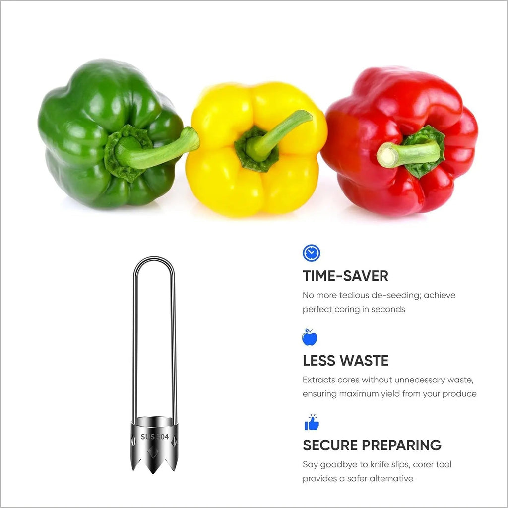 Sikunuo | Ergonomic Core Remover made of Stainless Steel for Fruits and Vegetables