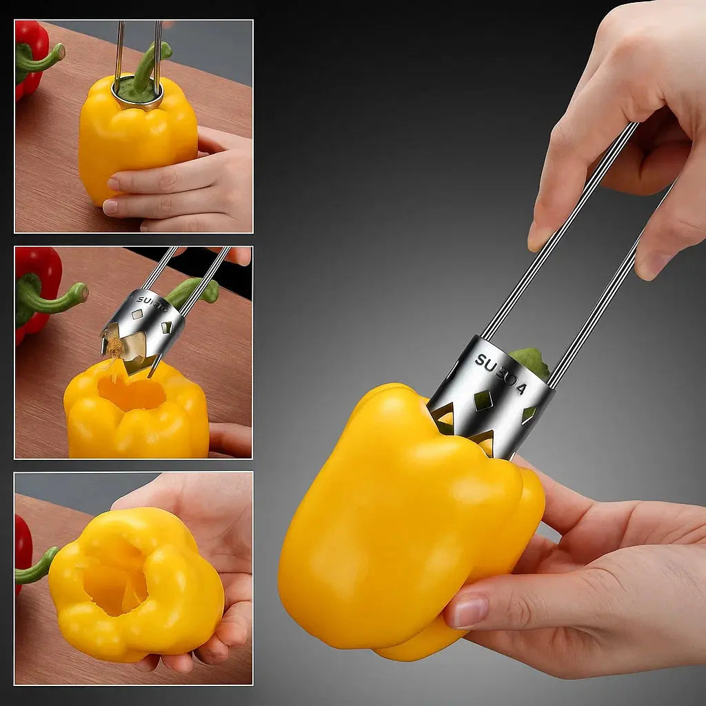 Sikunuo | Ergonomic Core Remover made of Stainless Steel for Fruits and Vegetables