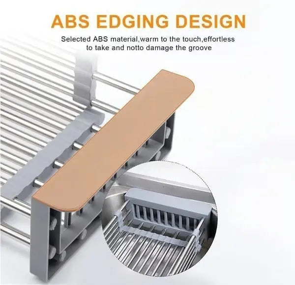 Sikunuo | Expandable Stainless Steel Draining Basket for Sinks