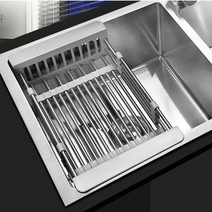 Sikunuo | Expandable Stainless Steel Draining Basket for Sinks