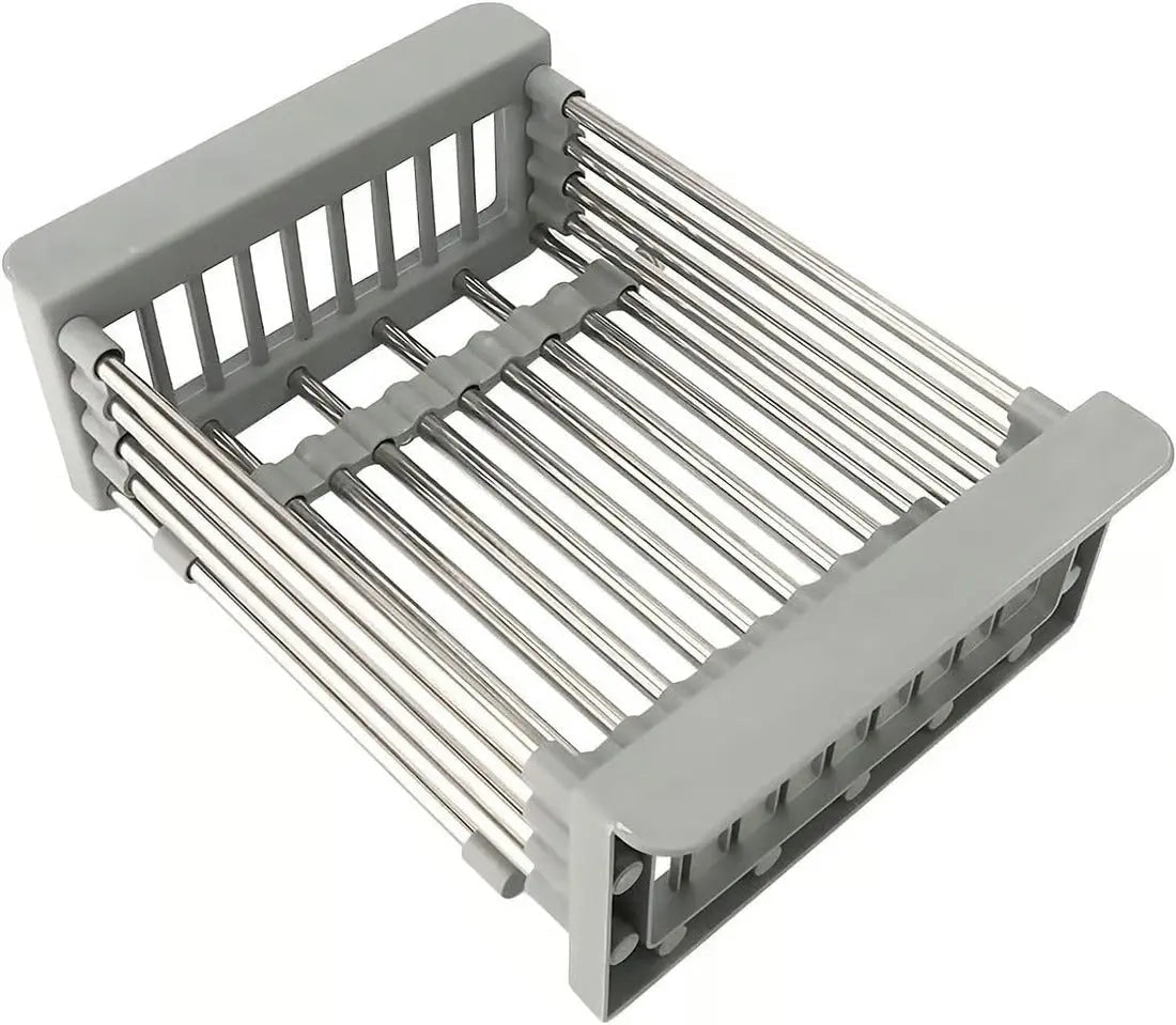 Sikunuo | Expandable Stainless Steel Draining Basket for Sinks