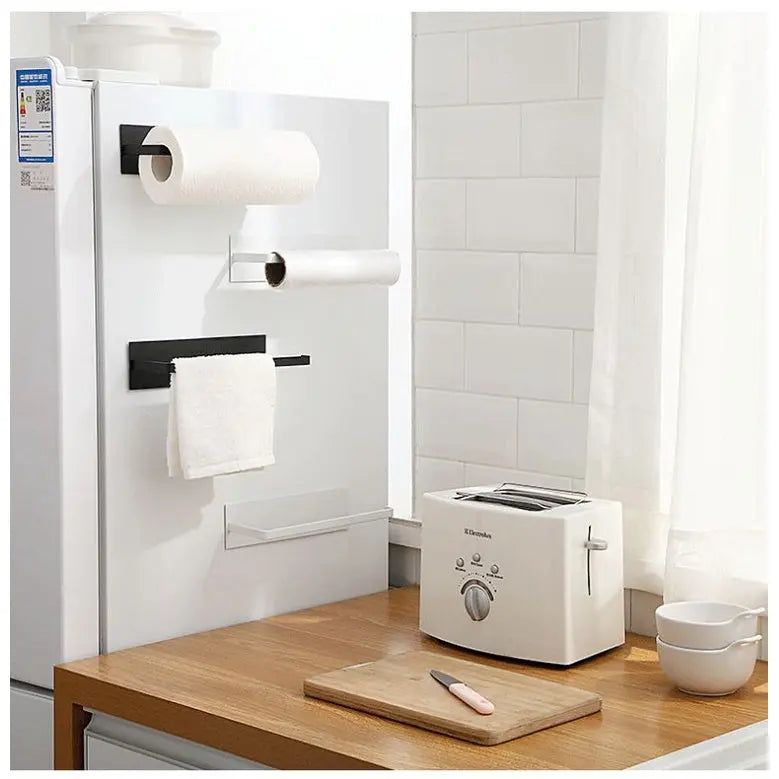 Sikunuo | Extra strong magnetic kitchen roll holder – Space-saving