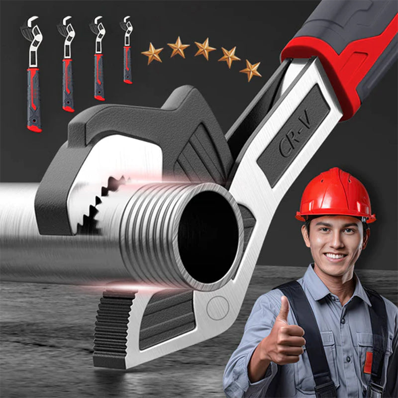 Sikunuo | Industrial Quality Multifunctional Self-Locking Pipe Wrench Tool