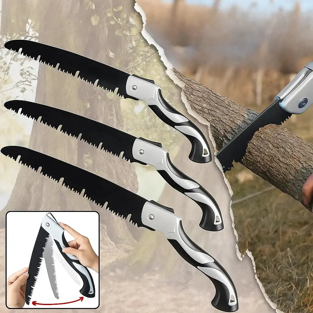 Sikunuo | Folding Saw made of Carbon Steel – Fast Cut through Ω Tooth Design