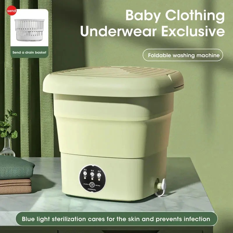 Sikunuo | Foldable Mini Washing Machine 4.5 L – compact & gentle