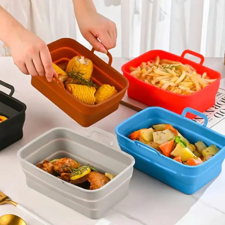 Sikunuo | Foldable Silicone Baking Mold for Air Fryers – Practical & Versatile