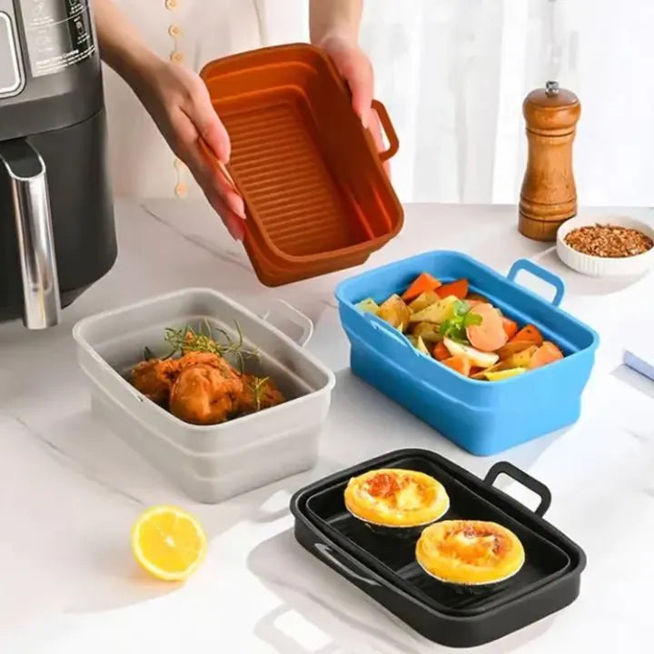 Sikunuo | Foldable Silicone Baking Mold for Air Fryers – Practical & Versatile