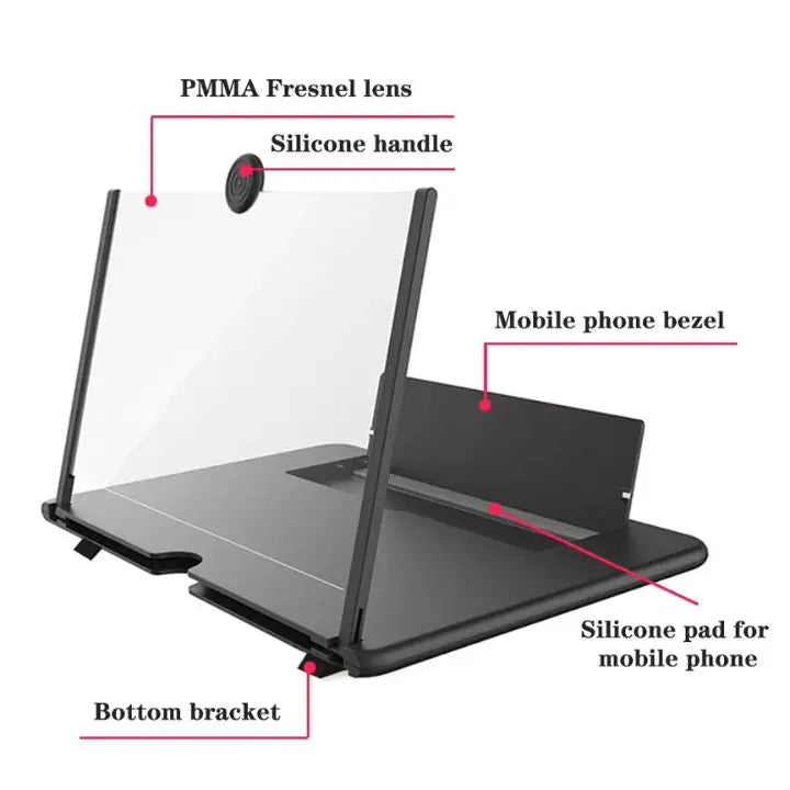 Sikunuo | Foldable Phone Screen Magnifier – HD for Videos