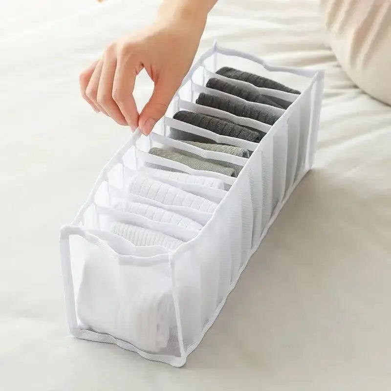 Sikunuo | Foldable Mesh Dress Organizer – Perfect Separation of Pants & Shirts