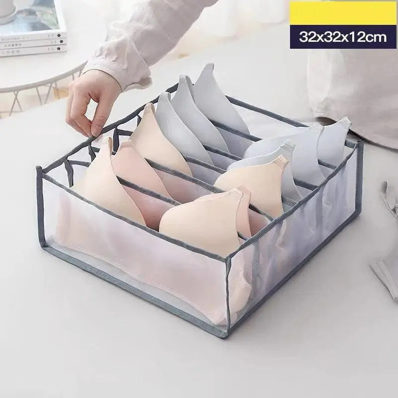 Sikunuo | Foldable Mesh Dress Organizer – Perfect Separation of Pants & Shirts