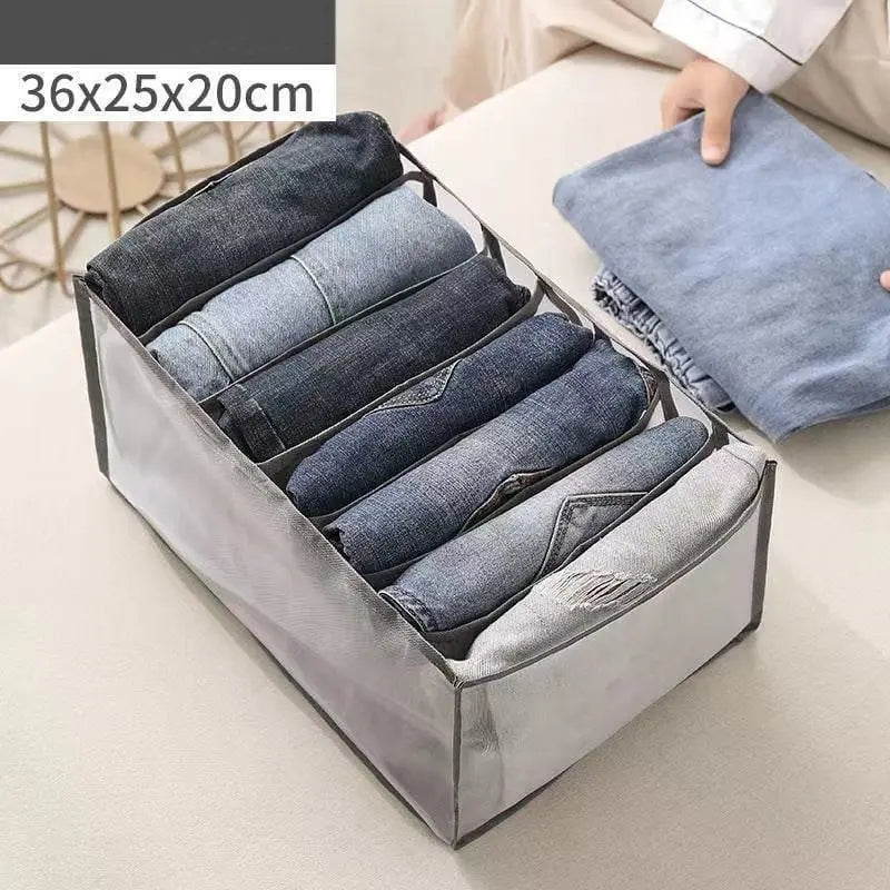 Sikunuo | Foldable Mesh Dress Organizer – Perfect Separation of Pants & Shirts