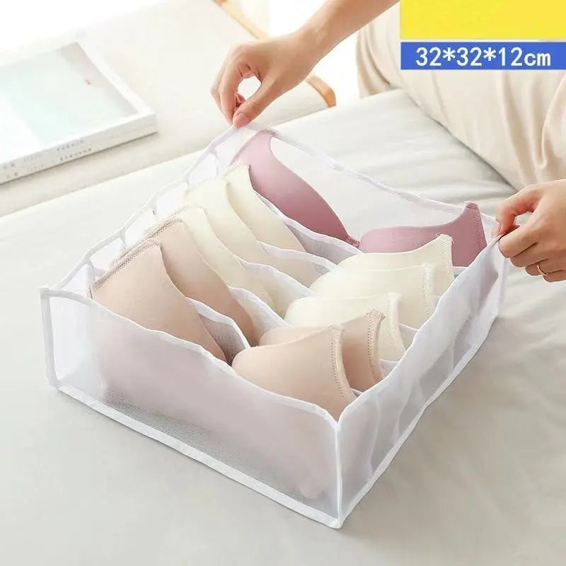 Sikunuo | Foldable Mesh Dress Organizer – Perfect Separation of Pants & Shirts